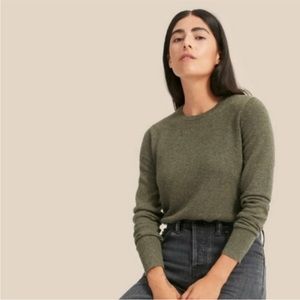 Everlane Cashmere Crew in Loden Forest Green Size S